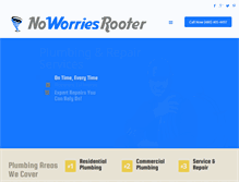 Tablet Screenshot of noworriesrooter.com